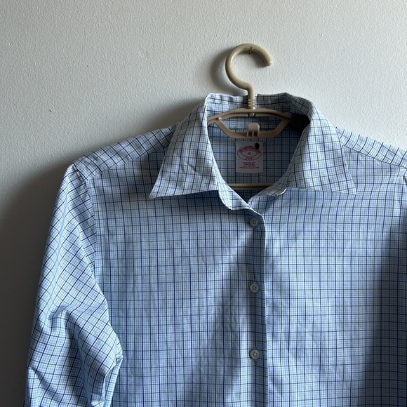Gingam Brooks Brothers Dress Shirt 10 (M) - Picture 7 of 7